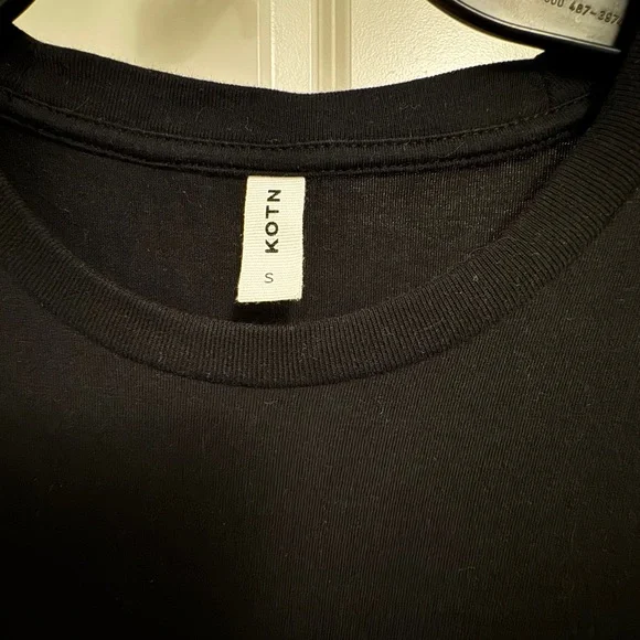 Kotn Black Babydoll Dress – 100% Egyptian Cotton (Small) - Picture 3 of 4